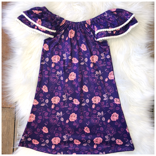 Purple Rose Dress