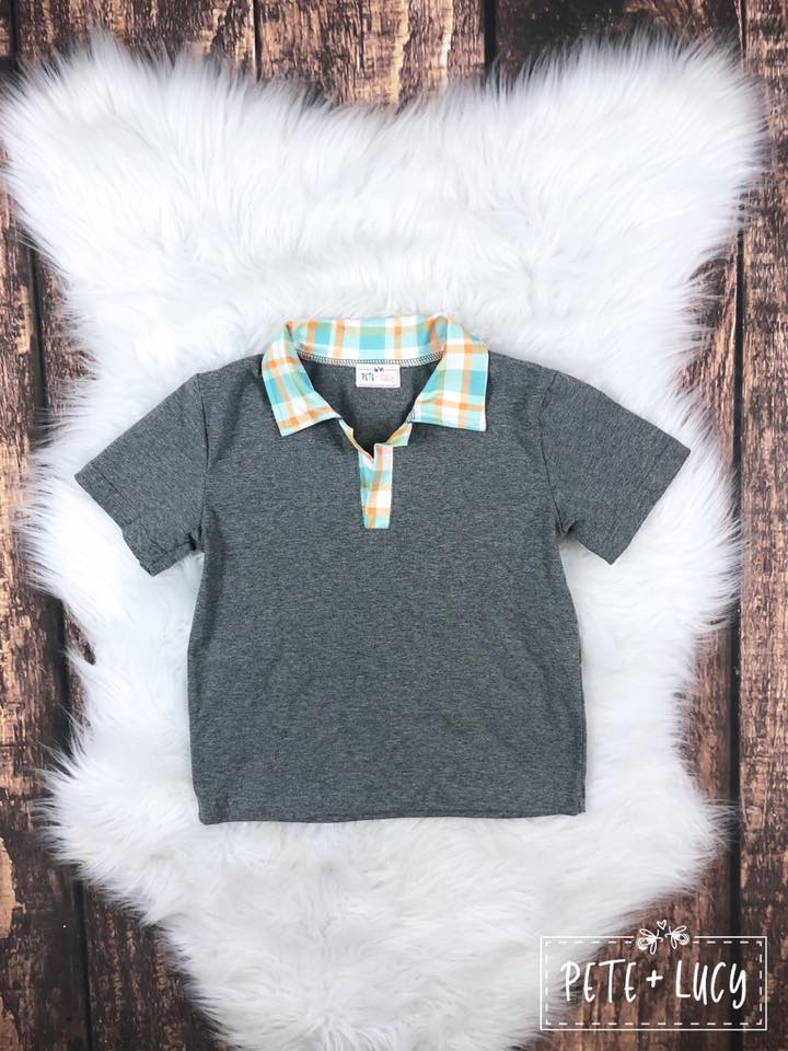 Plaid Polo Shirt