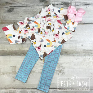 Happy Hen Pant Set